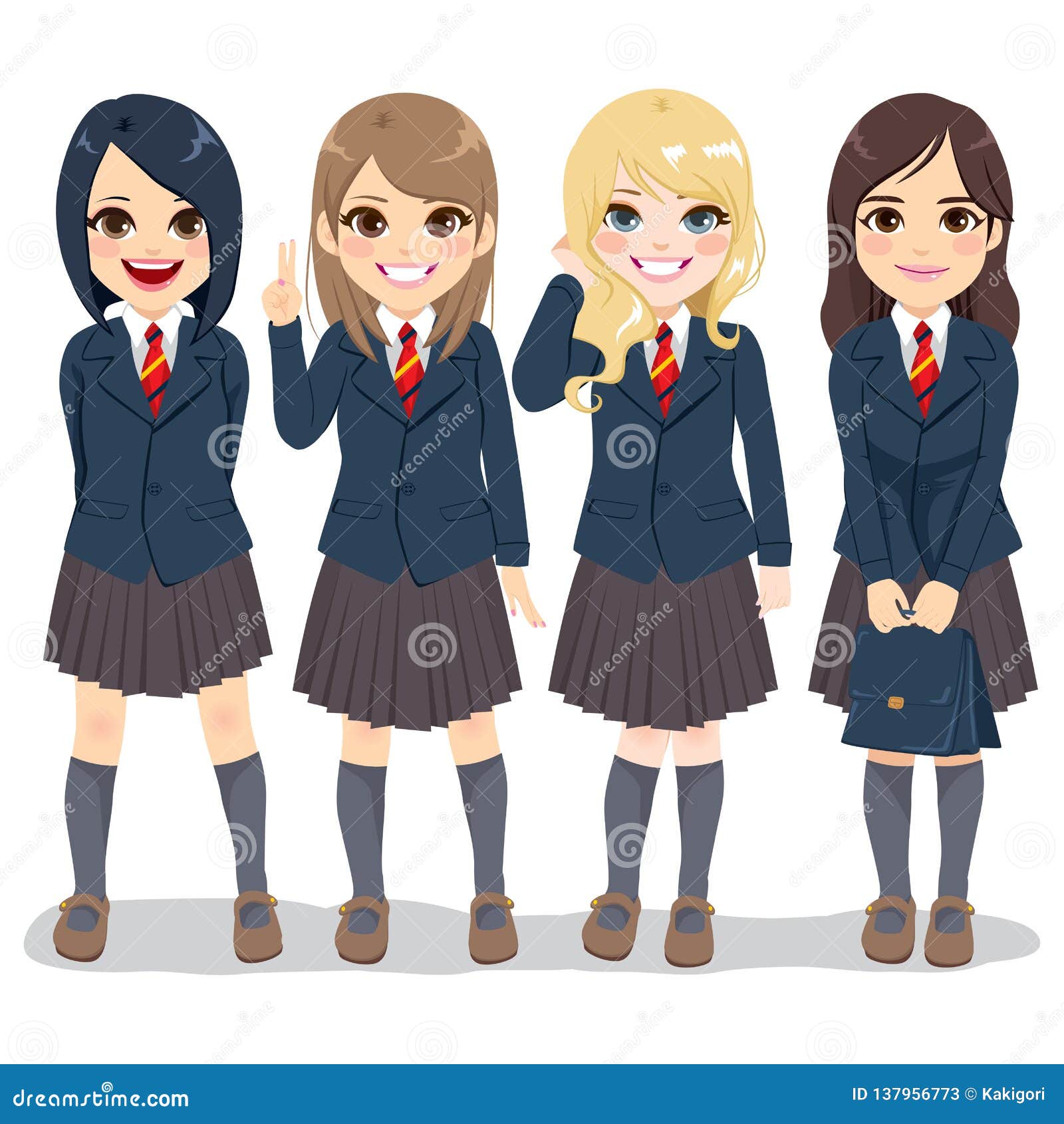Uniform girls рисунок